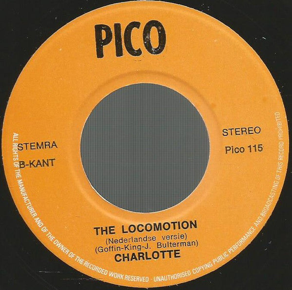 Charlotte - Blame It On The Bossa Nova Vinyl Singles Vinyl Very Good (VG) <br> Hoes Good Plus (G+)