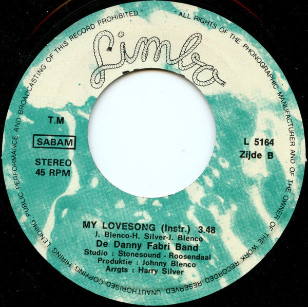 Mister Beauty + De Danny Fabry Band - My Lovesong Vinyl Singles Vinyl Goed / Hoes Goed