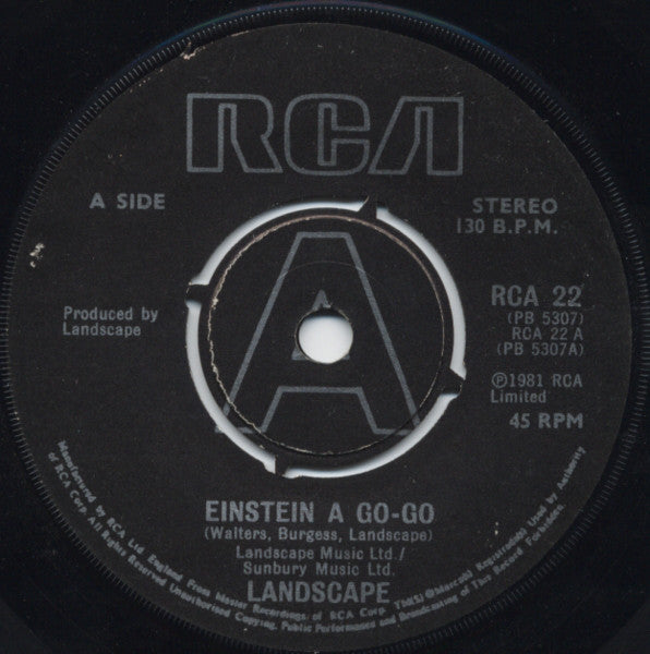 Landscape - Einstein A Go-Go 23603 Vinyl Singles