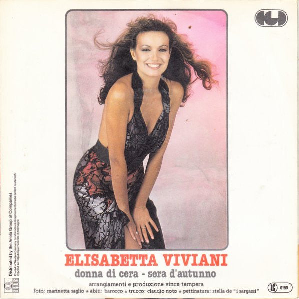 Elisabetta Viviani - Donna Di Cera Vinyl Singles Vinyl Very Good (VG) <br> Hoes Good Plus (G+)