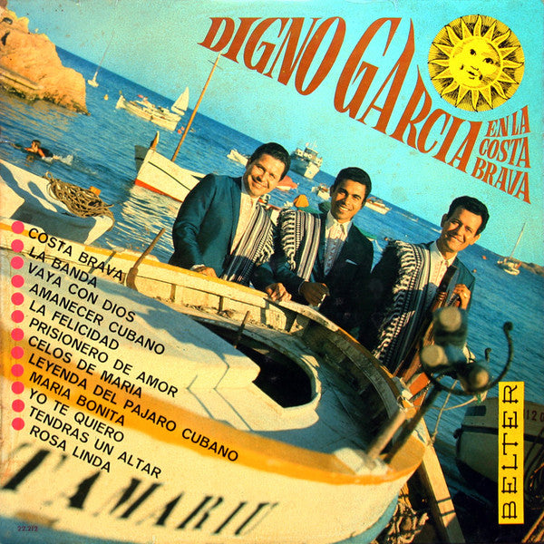 Digno Garcia - Digno Garcia En La Costa Brava (LP) Vinyl LP Vinyl Very Good (VG) <br> Hoes Good Plus (G+)