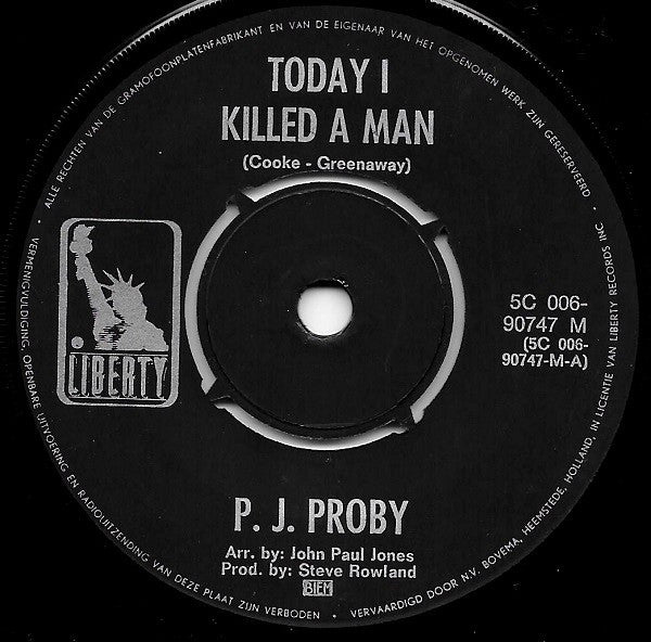 P.J. Proby - Today I Killed A Man