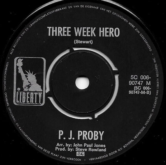 P.J. Proby - Today I Killed A Man 15781 Vinyl Singles Vinyl Zeer Goed / Hoesje Generic "VINYLSINGLES.NL"