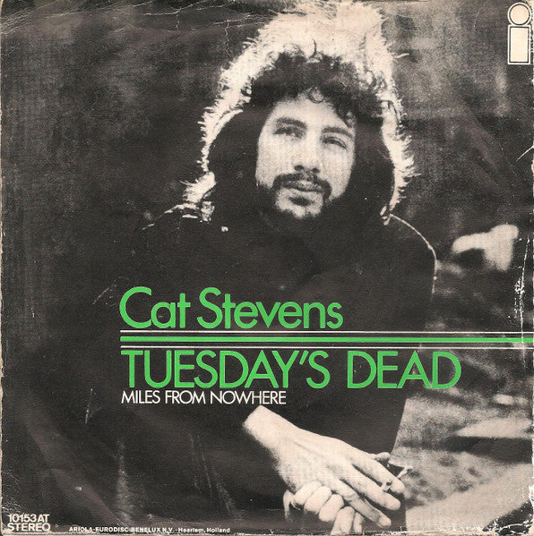 Cat Stevens - Tuesday's Dead Vinyl Singles Vinyl Very Good (VG) <br> Hoes Good Plus (G+)