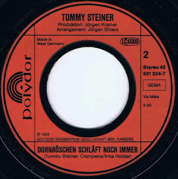 Tommy Steiner - Der Morgen Danach 30942 Vinyl Singles