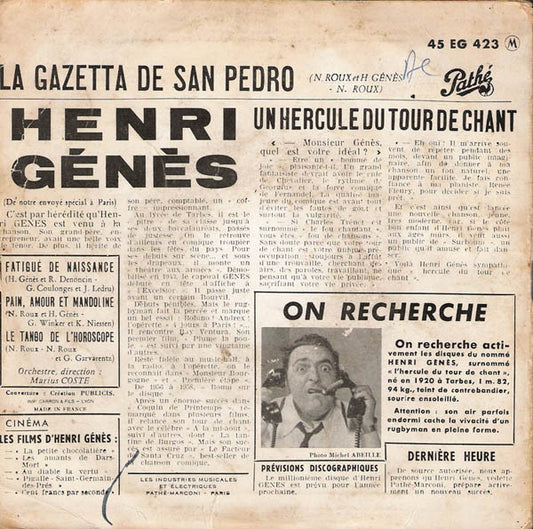 Henri Génès - Fatigués De Naissance