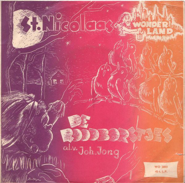 Roodborstjes - St. Nicolaas Vinyl Singles Vinyl Very Good (VG) <br> Hoes Good Plus (G+)