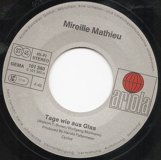 Mireille Mathieu - Tage Wie Aus Glas