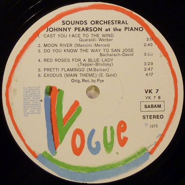 Sounds Orchestral Featuring Johnny Pearson - At The Piano (LP) Vinyl LP