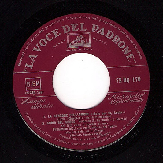 Beniamino Gigli - La Canzone Dell'Amore