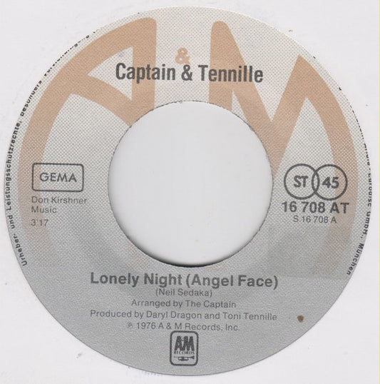 Captain And Tennille - Lonely Night »Angel Face«