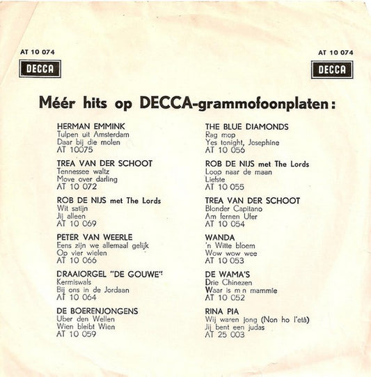 Heleentje van Capelle / De Karekieten - Naar De Speeltuin / Luilekkerland Vinyl Singles Vinyl Zeer Goed / Hoesje Goed "VINYLSINGLES.NL"