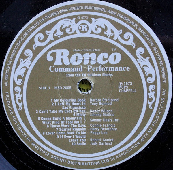 Various - Command Performance (LP) Vinyl LP