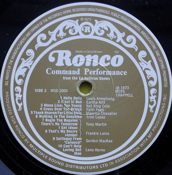 Various - Command Performance (LP) Vinyl LP