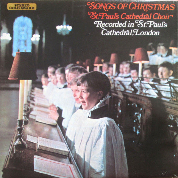 St. Paul's Cathedral Choir - Songs Of Christmas (LP) Vinyl LP Vinyl Very Good (VG) <br> Hoes Good Plus (G+)