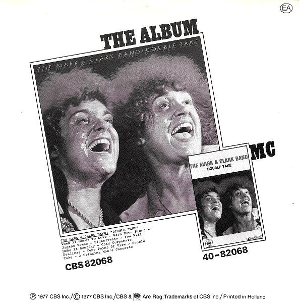 Mark & Clark Band - When It Comes To Love Vinyl Singles Vinyl (VG) <br> Hoes (G+)