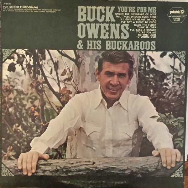 Buck Owens - You're For Me (LP) Vinyl LP Vinyl Very Good (VG) <br> Hoes Good Plus (G+)