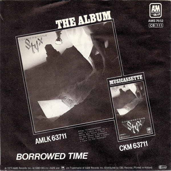 Styx - Boat On The River Vinyl Singles Vinyl Very Good (VG) <br> Hoes Good Plus (G+)