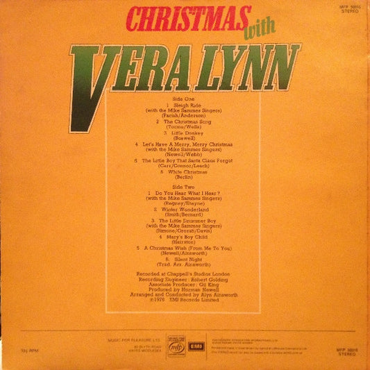Vera Lynn - Christmas With Vera Lynn (LP) Vinyl LP Vinyl Zeer Goed / Hoesje Goed "VINYLSINGLES.NL"