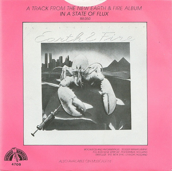 Earth And Fire - Jack Is Back 39441 Vinyl Singles Vinyl Very Good (VG) <br> Hoes Good Plus (G+)