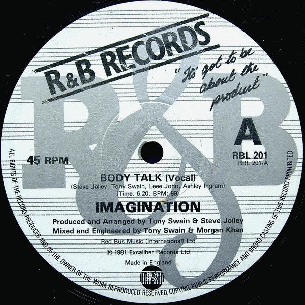 Imagination - Body Talk Vinyl Singles
