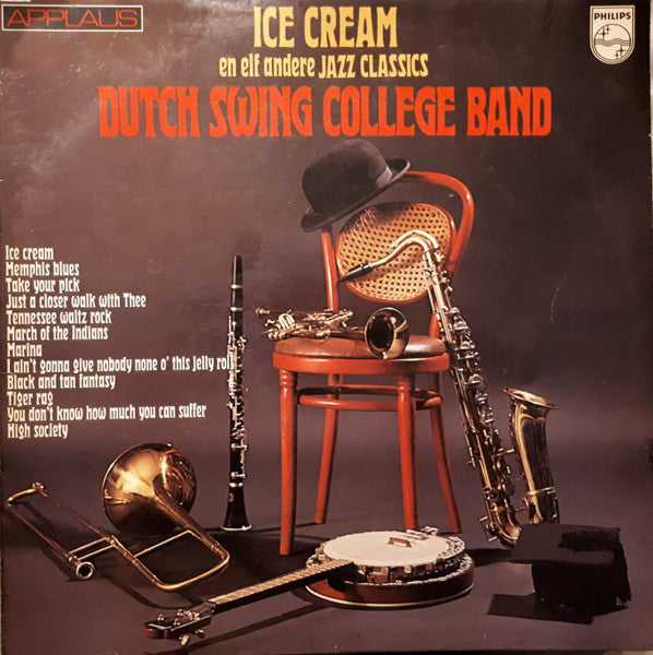 Dutch Swing College Band - Ice Cream En Elf Andere Jazz Classics (LP) Vinyl LP Vinyl Very Good (VG) <br> Hoes Good Plus (G+)