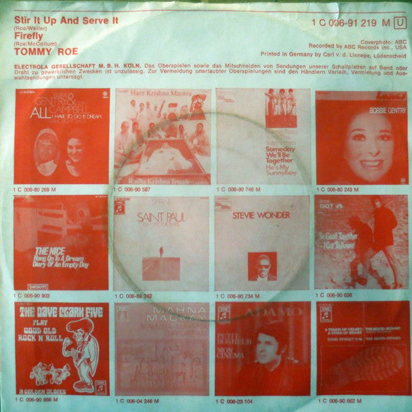 Tommy Roe - Stir It Up And Serve It