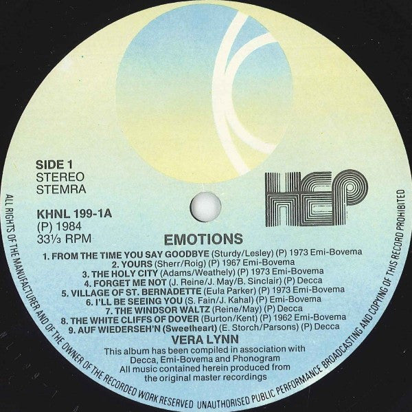 Vera Lynn - Emotions (LP) 45357 48205 49508 Vinyl LP Goede Staat