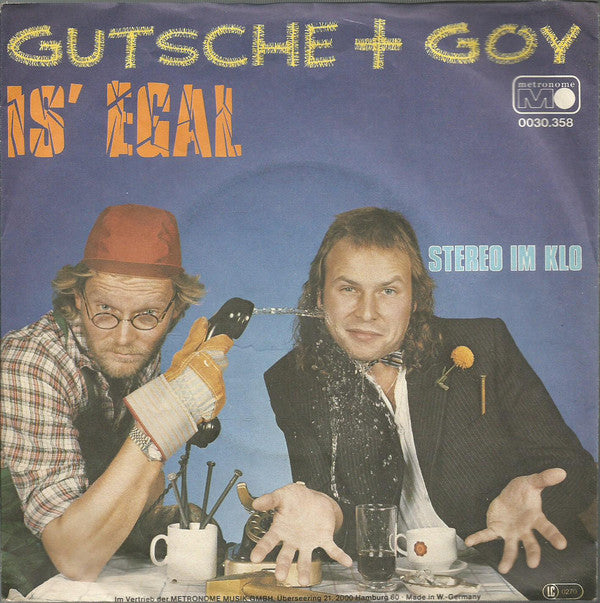 Gutsche + Goy - Is' Egal Vinyl Singles Vinyl Very Good (VG) <br> Hoes Good Plus (G+)