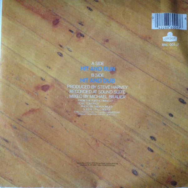 Total Contrast - Hit And Run Vinyl Singles Vinyl Very Good (VG) <br> Hoes Good Plus (G+)