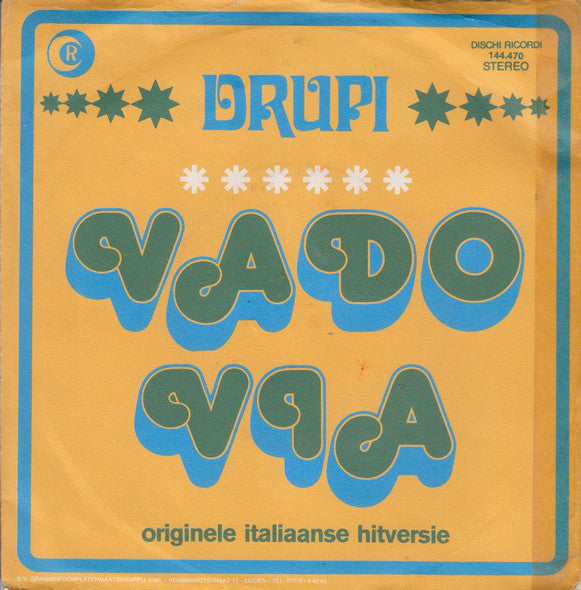 Drupi - She Didn't Remember My Name 16376 Vinyl Singles Vinyl Very Good (VG) <br> Hoes Good Plus (G+)