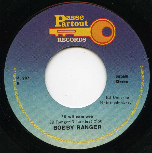 Bobby Ranger - Ik Kan Niet Langer Op Je Wachten Vinyl Singles