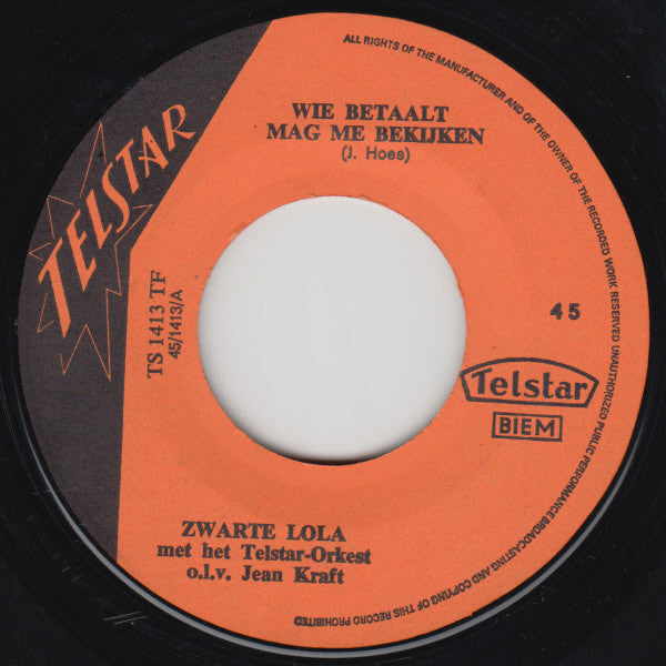 Zwarte Lola - Als Je Lu-lu-lu-lu-lust Hebt Om Te Kegelen Vinyl Singles Vinyl Very Good (VG) <br> Hoes Good Plus (G+)