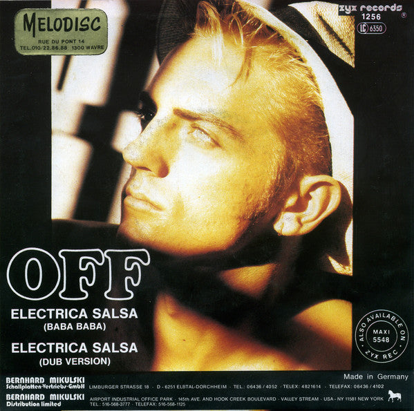 Off - Electrica Salsa (Baba Baba) Vinyl Singles Vinyl (VG) <br> Hoes (G+)