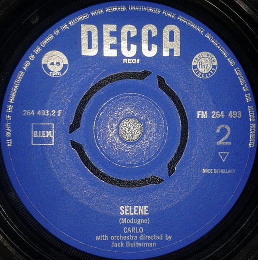 Carlo - Guarda Come Dondolo Vinyl Singles Vinyl Zeer Goed / Hoesje Goed "VINYLSINGLES.NL"