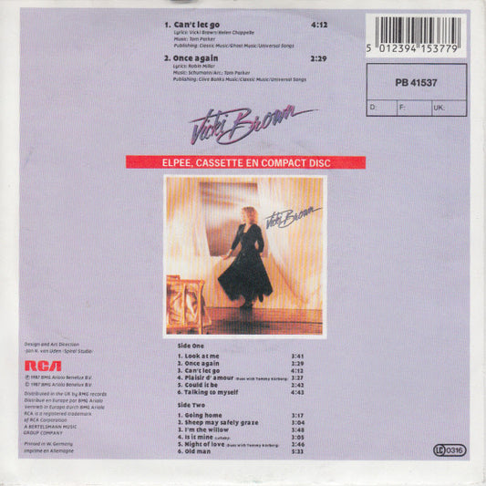 Vicki Brown - Can't Let Go Vinyl Singles Vinyl Zeer Goed / Hoesje Goed "VINYLSINGLES.NL"