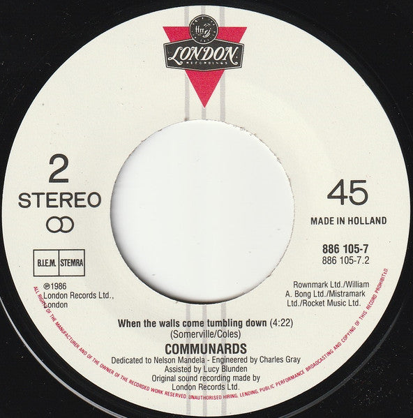 Communards - So Cold The Night 41127