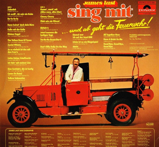 James Last - Sing Mit * - ... Und Ab Geht Die Feuerwehr! (LP) Vinyl LP Vinyl Very Good (VG) <br> Hoes Good Plus (G+)