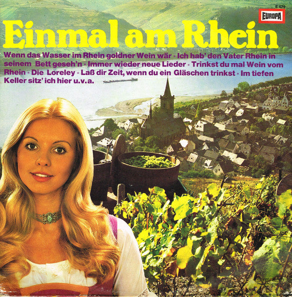 Various - Einmal Am Rhein (LP) Vinyl LP Vinyl Very Good (VG) <br> Hoes Good Plus (G+)