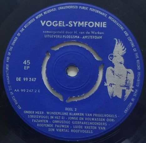 H. van de Werken - Vogel-Symfonie Vinyl Singles