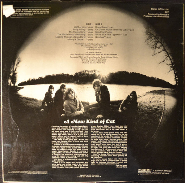 Cat - A New Kind Of Cat (LP) Vinyl LP Vinyl Very Good (VG) <br> Hoes Good Plus (G+)