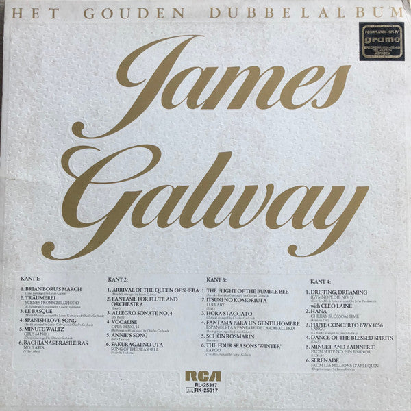 James Galway - Het Gouden Dubbelalbum (LP) Vinyl LP Vinyl Very Good (VG) <br> Hoes Good Plus (G+)