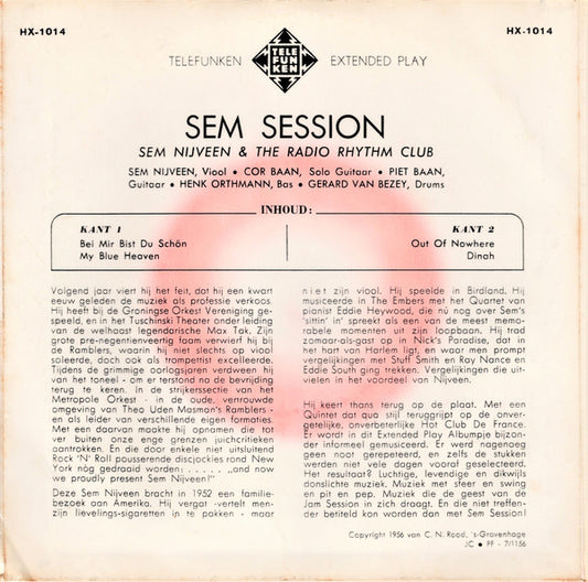 Sem Nijveen & The Radio Rhythm Club - Sem Session