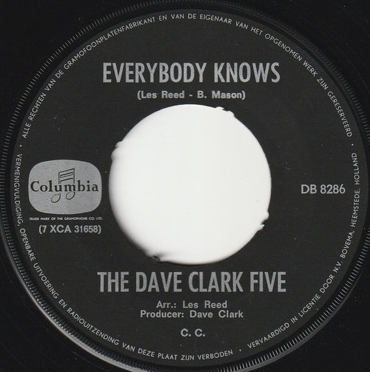 Dave Clark Five - Everybody Knows 41453 Vinyl Singles Media VG+ / Sleeve G+