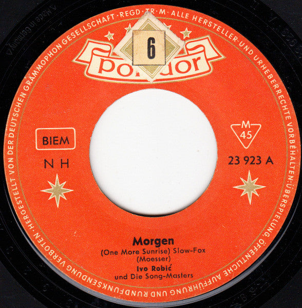Ivo Robić Und Die Song-Masters - Morgen Vinyl Singles