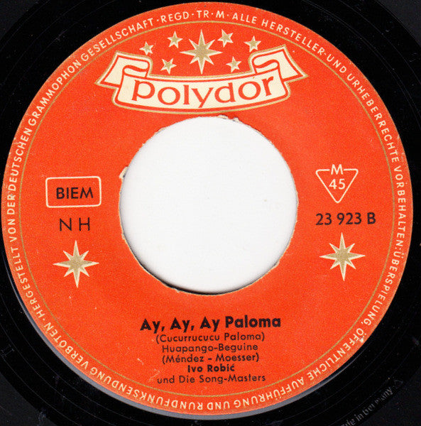 Ivo Robić Und Die Song-Masters - Morgen Vinyl Singles Vinyl Very Good (VG) <br> Hoes Good Plus (G+)