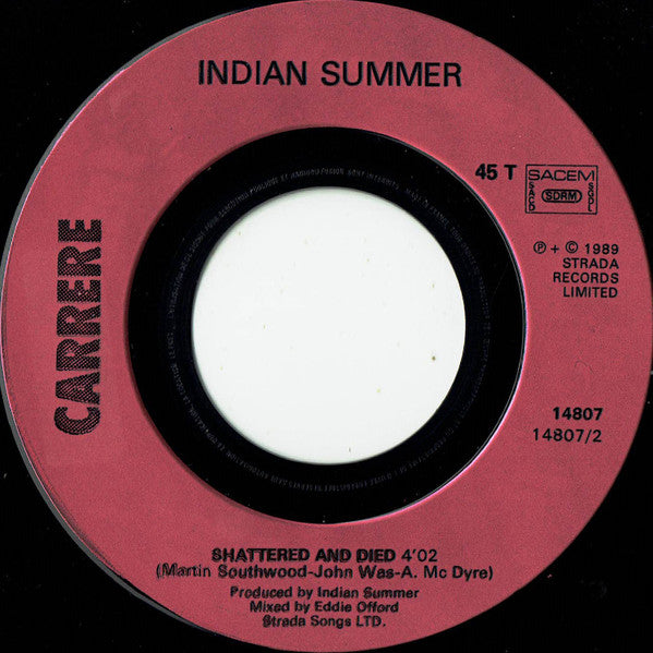 Indian Summer - Just Like Lovers Vinyl Singles