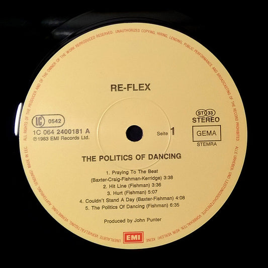Re-Flex - The Politics Of Dancing (LP)