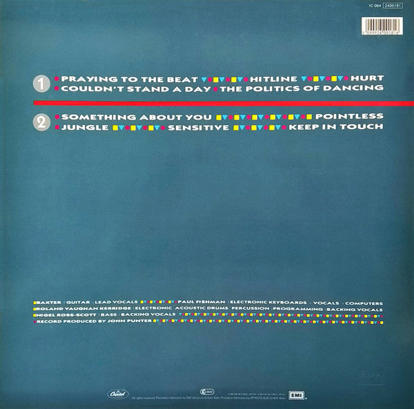 Re-Flex - The Politics Of Dancing (LP) Vinyl LP Vinyl Very Good (VG) <br> Hoes Good Plus (G+)