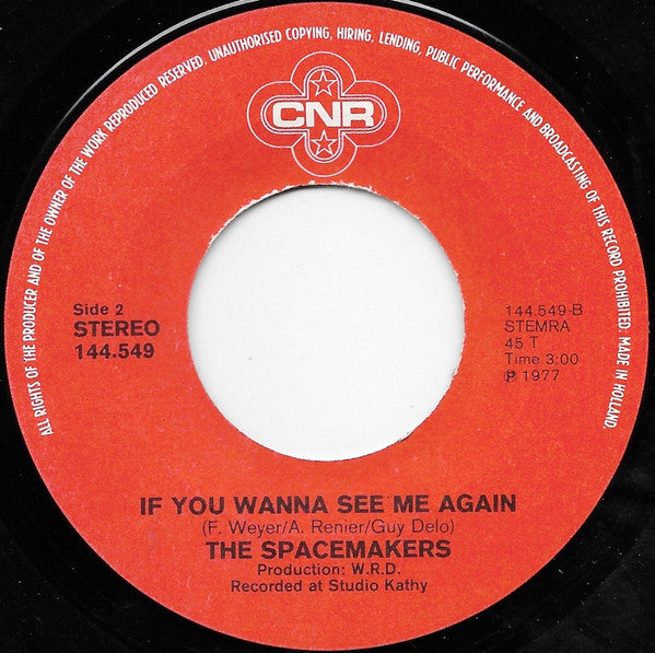 Spacemakers - Mistral Vinyl Singles Vinyl Very Good (VG) <br> Hoes Good Plus (G+)